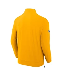 Fanatics Men's Gold Nashville Predators Authentic Pro Rink Coaches Full-Zip Jacket