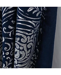 Rt Designer Collection Helena Halo Foil Blackout Luxurious Decorative Curtain Panel