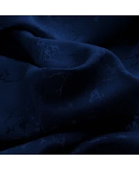 Rt Designer Collection Calypso Shimmer Jacquard 2 Pack Grommet Curtain Panel Pair 36" x 84" Navy Blue