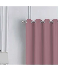 Rt Designer Collection Cindy Textured 2 Pack Grommet Curtain Panel 36" x 84" Rose