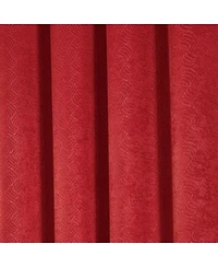 Rt Designers Collection Rt Designers Nellie Embossed Blackout Grommet Panel - 52"x84", Red.