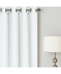 Rt Designer Collection Gibson Luxurious Decorative Grommet White Curtain Panel