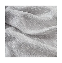 Rt Designers Collection Roman Jacquard Premium & Stylish Grommet Panel 54" x 90" Silver
