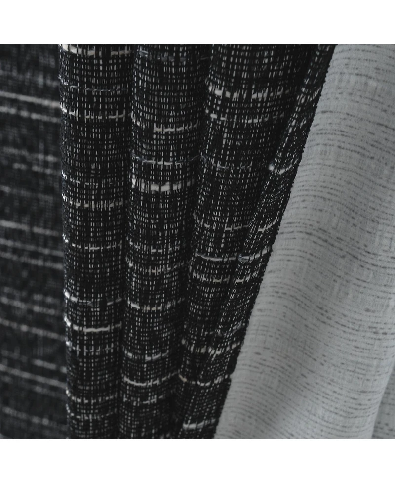 Rt Designer Collection Kensington Jacquard Foam Backed Luxurious Decorative Grommet Curtain Panel 54" x 95