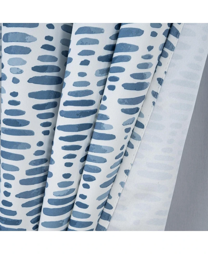 Rt Designer Collection Justice Printed 2 Pack Blackout Luxurious Decorative Grommet Curtain Panel 36" x 84