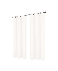 Rt Designer Collection Cosmo Shimmer Jacquard 2 Pack Grommet Curtain Panel Pair 36" x 84