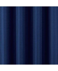 Rt Designer Collection Cindy Textured 2 Pack Grommet Curtain Panel 36" x 84" Navy Blue