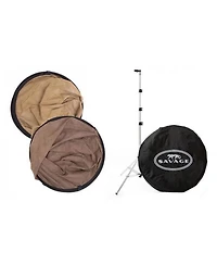 Savage 60x72" Collapsible Disc / Reversible Muslin Style Background - Earth Tone