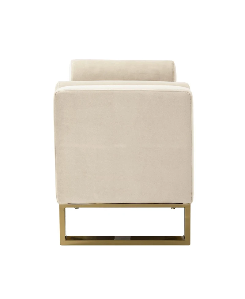 Hulala Home Transitional Aurora 50.4" Wide Storage Bench