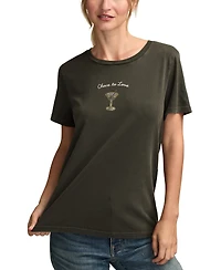 Lucky Brand Women's Love At First Sip Classic Crewneck T-Shirt