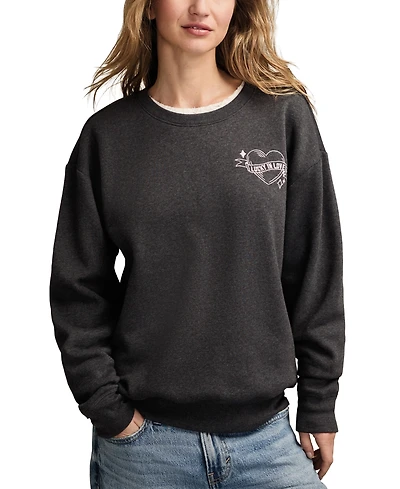 Lucky Brand Women's Valentine Crewneck Sweatshirt