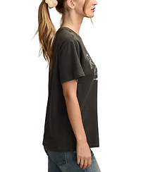 Lucky Brand Women's Rolling Stones Shatter Boyfriend Crewneck T-Shirt