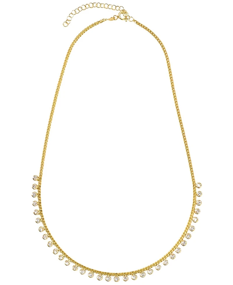 Giani Bernini Primavera Gold Over Silver Cubic Zirconia Necklace