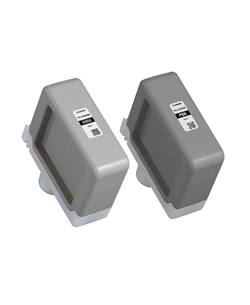 Canon Pfi-2100 160ml Matte Black and Pfi-3100 Photo Black Pigment Ink Tank Bundle