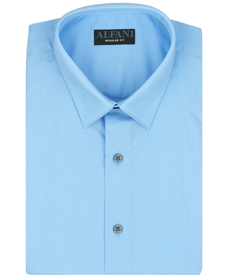 Alfani Men's Promo Solid Regular-Fit Spread Collar Dress Shirt, Macy's Exclusive