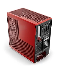 Hyte Y40 S-Tier Aesthetic Panoramic Tempered Glass Atx Mid-Tower Gaming Computer Case, Red