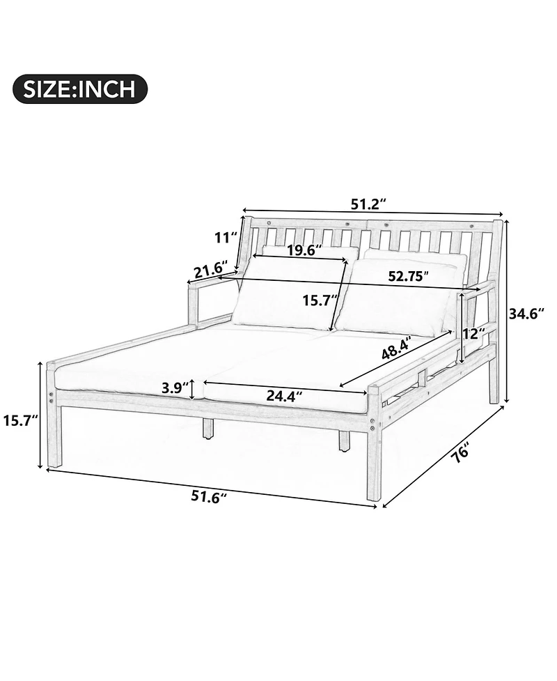 Streamdale Furniture Outdoor Daybed with Pillows