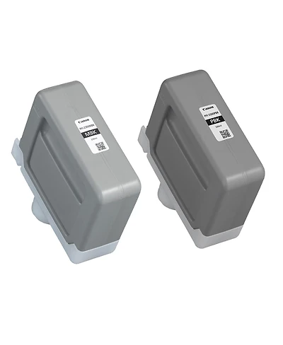 Canon Pfi-2300 330ml Matte Black and Pfi-3300 Photo Black Pigment Ink Tank Bundle