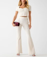 Guess Women's New Flared Evelina High-Waist Pants