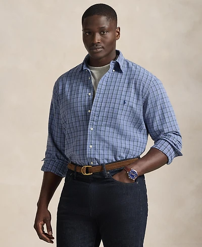 Polo Ralph Lauren Men's Big & Tall Gingham Oxford Shirt