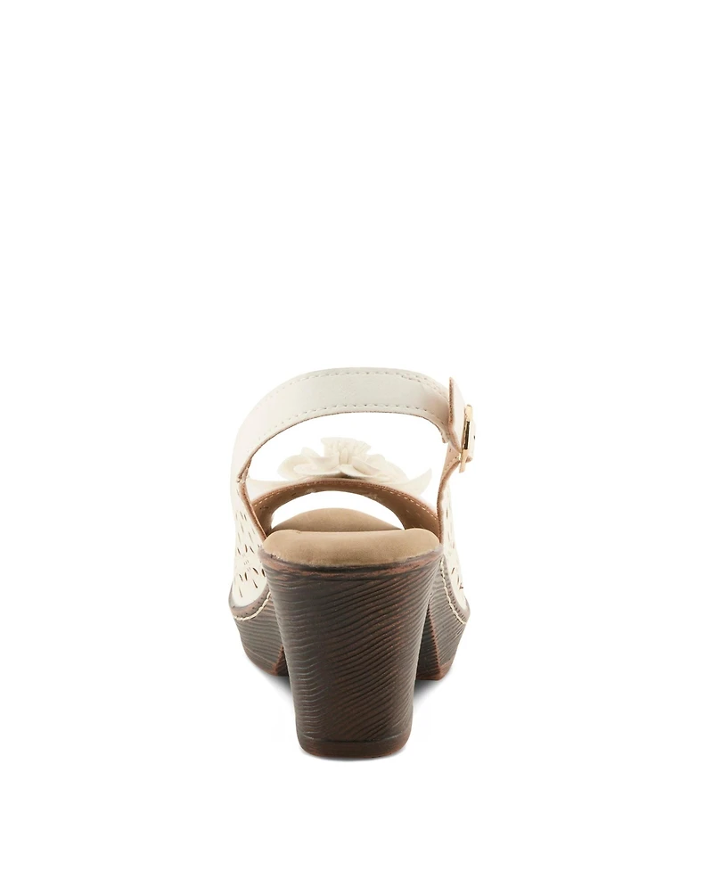 Patrizia Women's Doriday Floral Slingback Peep-Toe Sandals