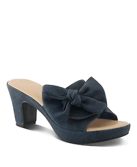 Patrizia Normajean Women's Slide Sandal with Denim-Inspired Upper