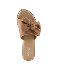 Patrizia Normajean Women's Slide Sandal with Denim-Inspired Upper