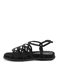 Patrizia Women's Glamgloss Rhinestone Interwoven Strap Flat Sandals