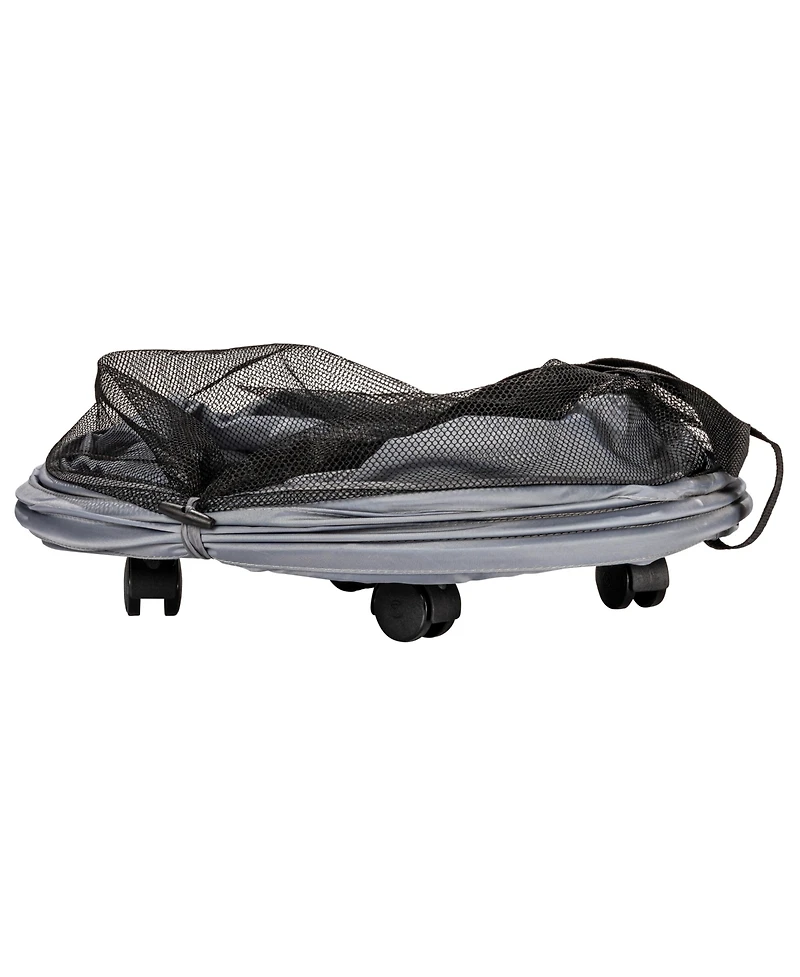 Household Essentials Rolling Pop Up Hamper, Grey