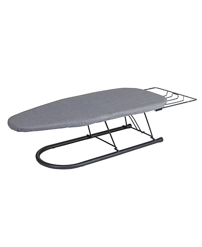 Household Essentials Tabletop Ironing Board, Black with Grey Cover