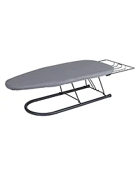 Household Essentials Tabletop Ironing Board, Black with Grey Cover