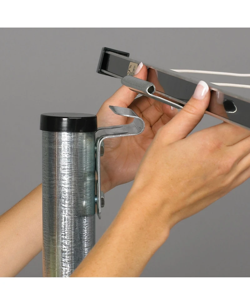 Household Essentials Retractable Clothesline 5-Line Dryer, White