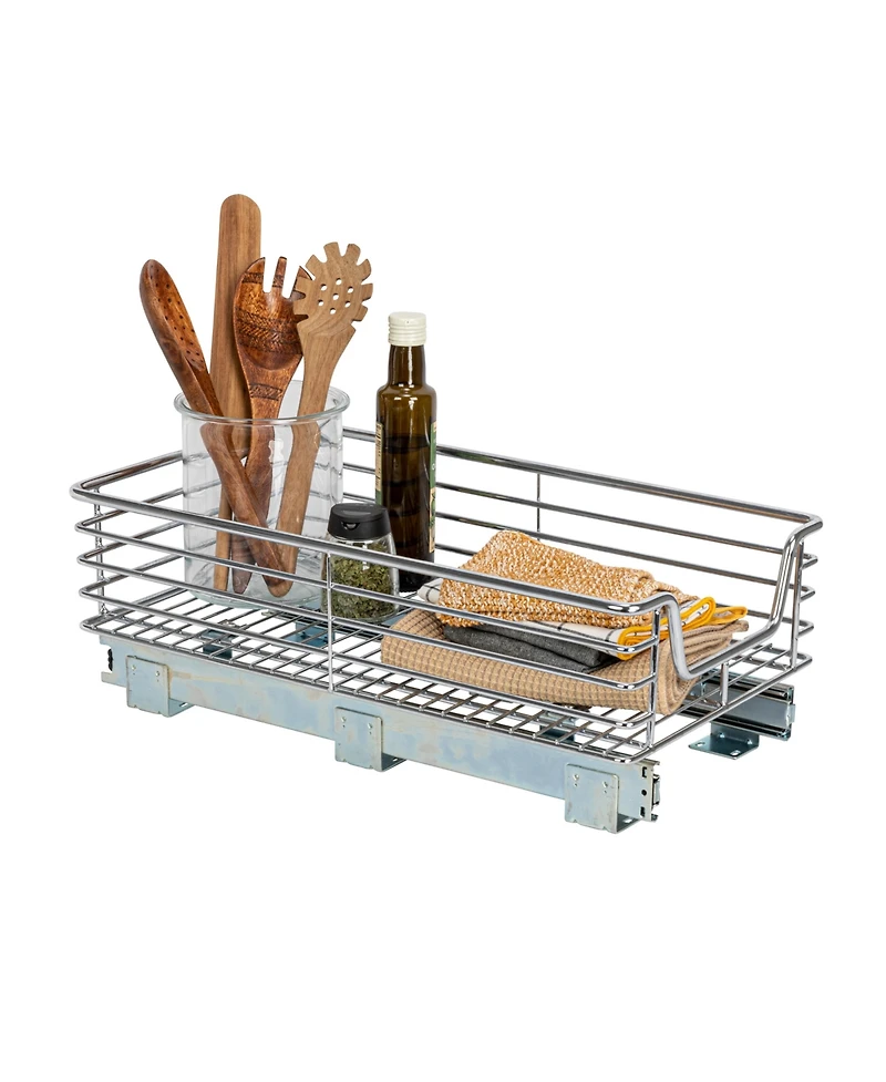 Household Essentials Glidez 14.5" W Chrome-Plated Steel Pull-Out Storage Organizer.