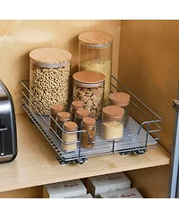 Household Essentials Glidez Steel Pull-Out Storage Organizer, -Tier Design