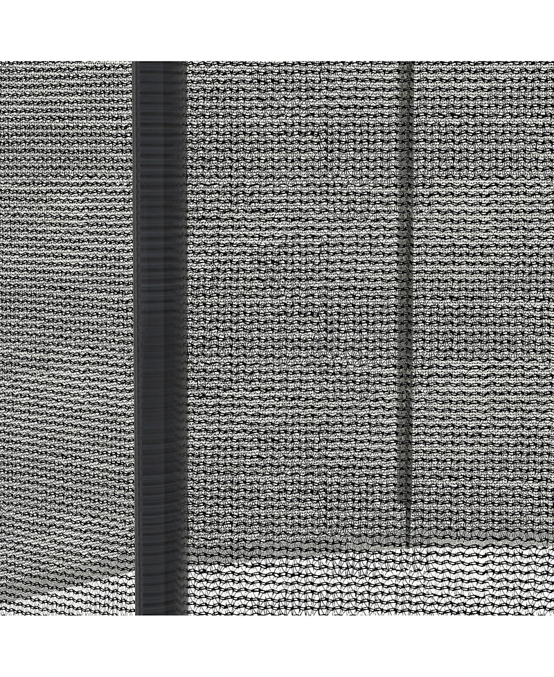 Soozier 14ft Trampoline Net Replacement with Yellow Zippered Entrance