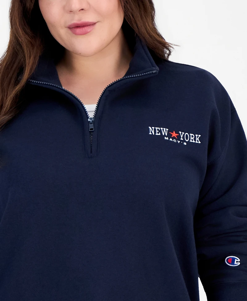 Champion Unisex Powerblend Quarter-Zip Sweatshirt, Created for Macy's