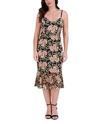 Siena Women's Sleeveless Sweetheart Neck Midi Dress