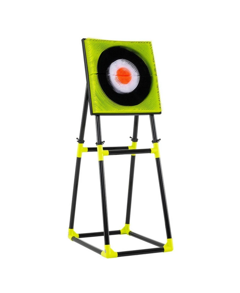 4-in-1 Throwing Target Game Set with Axes, Darts, Bow & Arrows for Kids and Adults