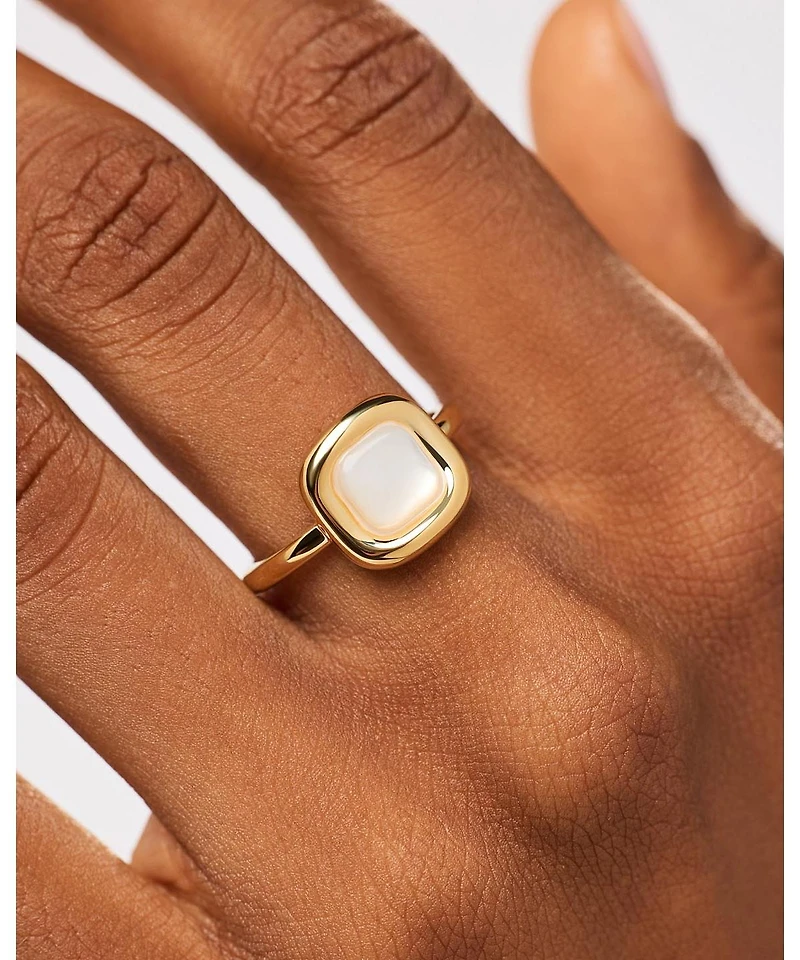 Ana Luisa Statement Ring - Clara Mother of pearl