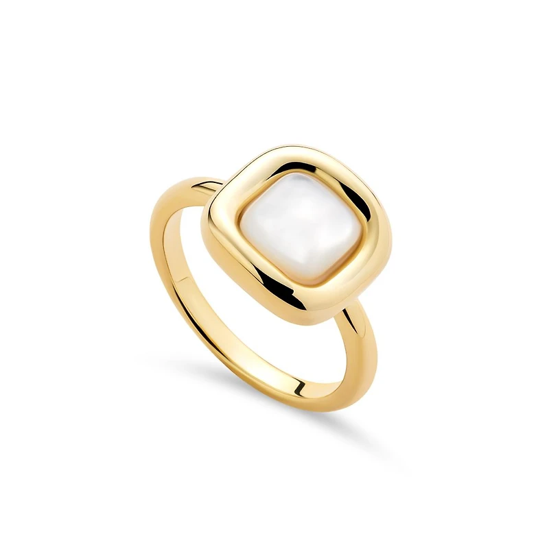 Ana Luisa Statement Ring - Clara Mother of pearl