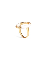 Retro Chic Time Ripples Round Ring