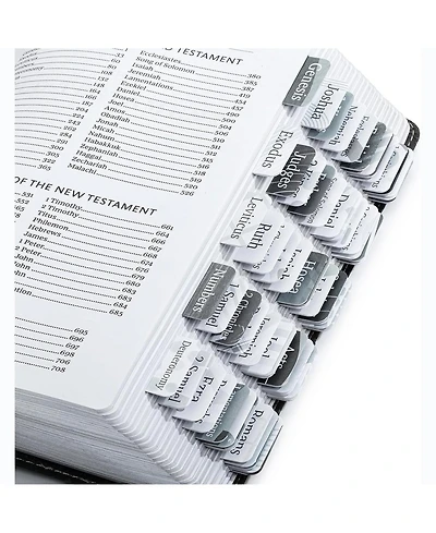 Mr. Pen Bible Tabs, 75 Tabs, Gray Theme, Laminated Bible Tabs for