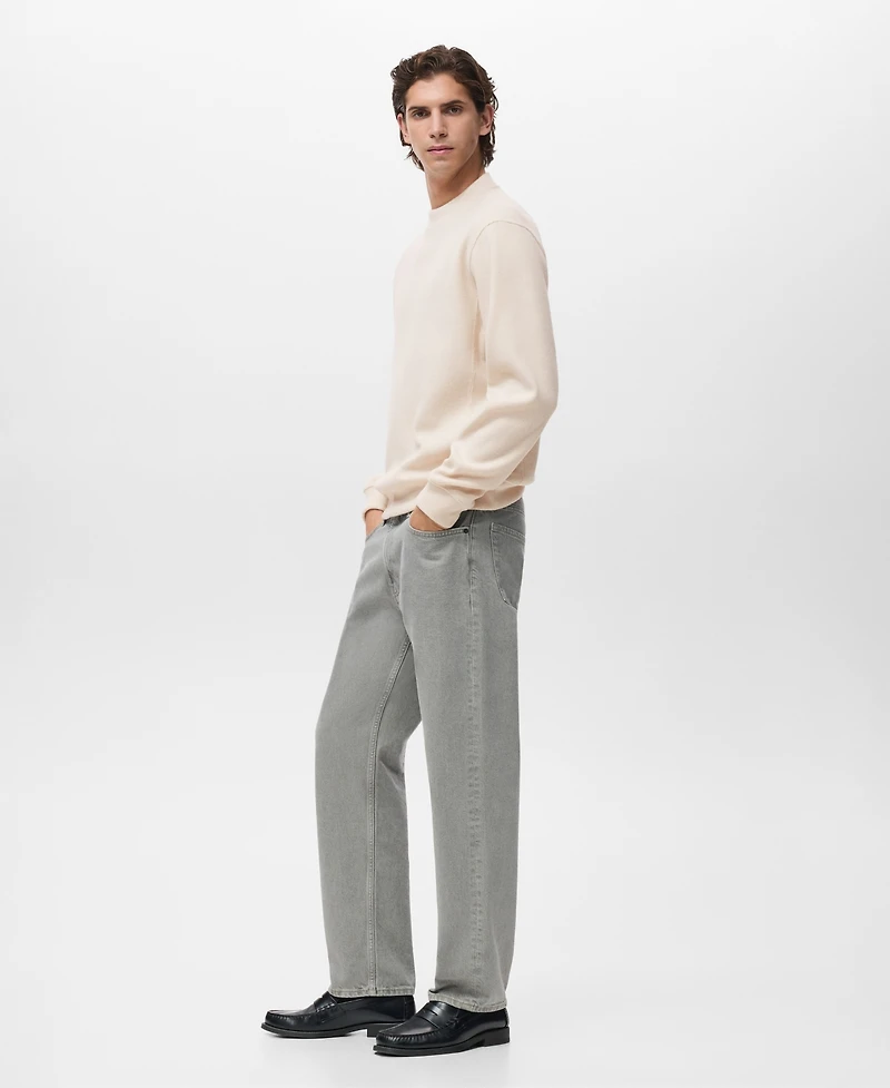 Mango Men's Regular-Fit Knitted Sweatshirt