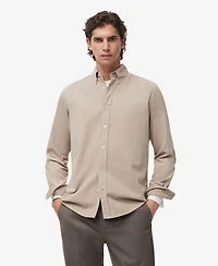 Mango Men's Classic-Fit Micro-Corduroy Shirt