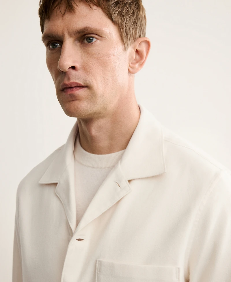 Mango Men's Cotton Regular Fit Pocket Shirt