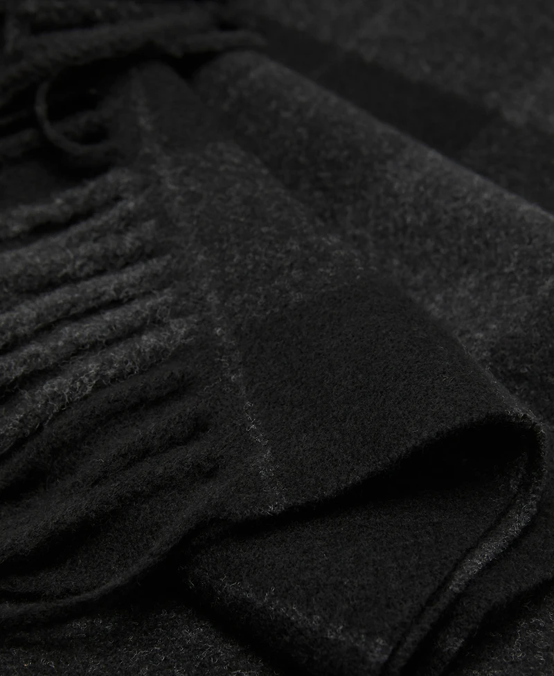 Mango Men's Check Fringed Scarf