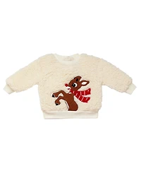 Rashti & Baby Boys' Rudolph Crewneck Top and Jogger Pants, 2-Piece Set