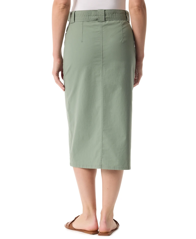 Gloria Vanderbilt Women's Belted Maxi Skirt