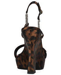 Jeffrey Campbell Women's Embellished Sculpted Platform Wedge Sandals