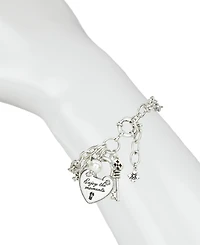 Patricia Nash Lock and Key Double Chain Bracelet